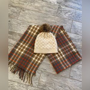 J. CREW scarf and hat EUC